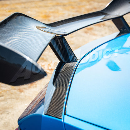 2023-2026 C8 Corvette Z06/E-Ray Z07 Carbon Fiber Rear High Spoiler w/ Integrated Upriser 1pc