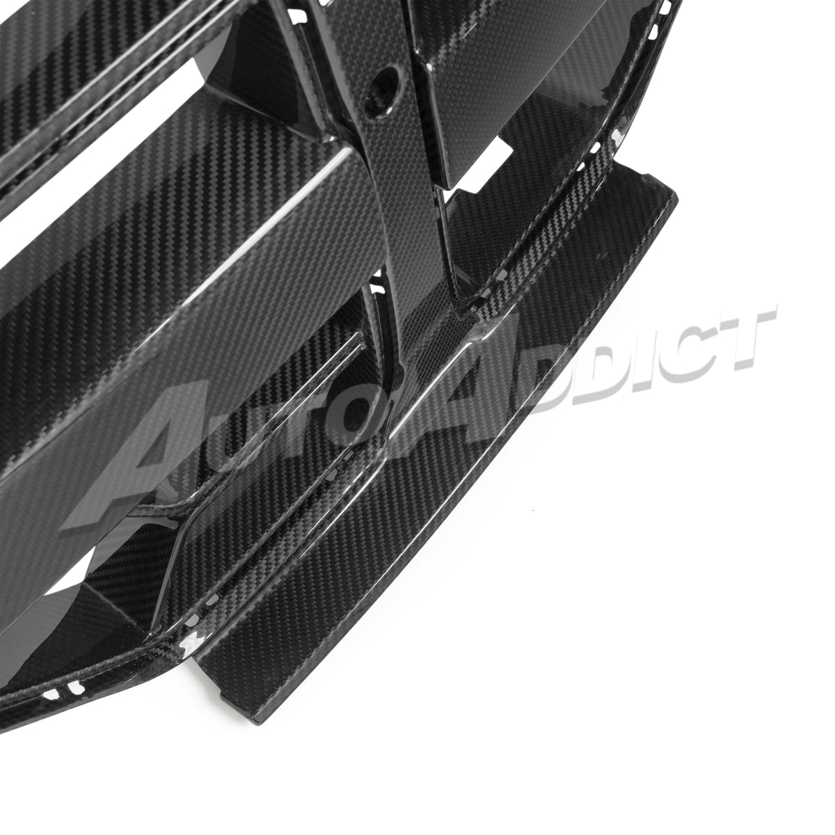 2021-2026 BMW G82 G83 M4 Dry Gloss Double Sided Carbon Fiber Lower Grill with ACC