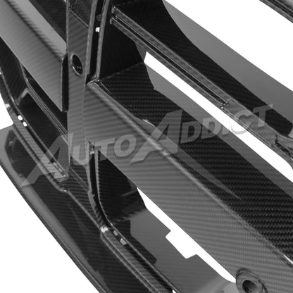 2021-2026 BMW G82 G83 M4 Dry Gloss Double Sided Carbon Fiber Lower Grill with ACC