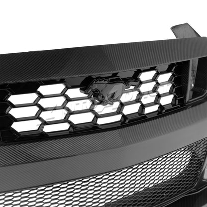 2024–2026 Mustang S650 Heritage SC™ V-Shaped Dry Gloss Carbon Fiber Bumper Kit Track Package