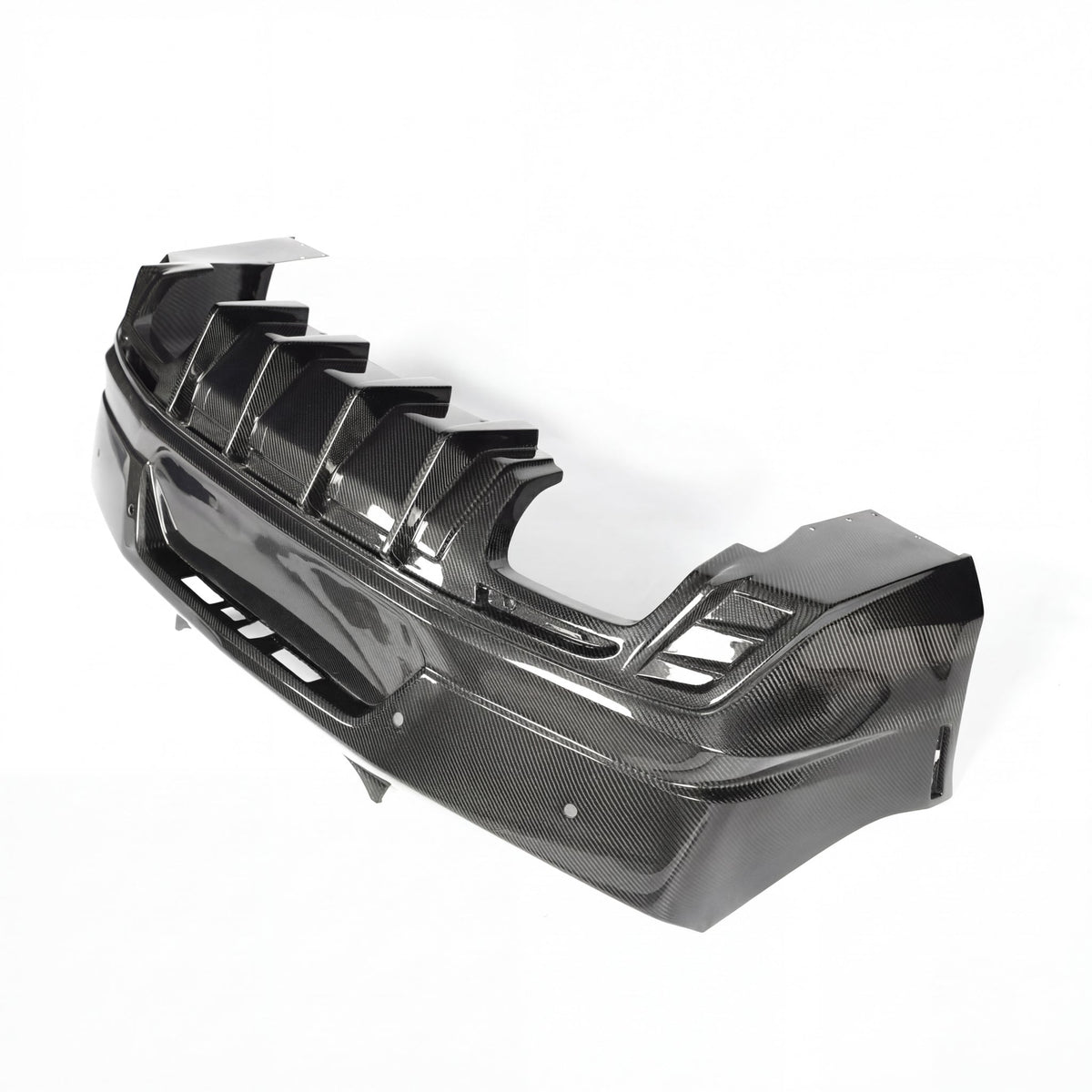 2016-2018 Camaro RS/SS/ZL1 Gloss Double Sided Carbon Fiber Rear Bumper w/Rear Diffuser Quad Tips 1pc