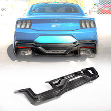 2024-2026 Mustang S650 Dry Gloss Carbon Fiber Dark Horse Rear Diffuser Single/Quad Tips