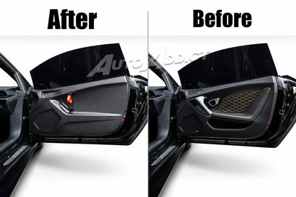 STO Lamborghini Huracan Dry Carbon Fiber Interior Door Panels w/ Brackets