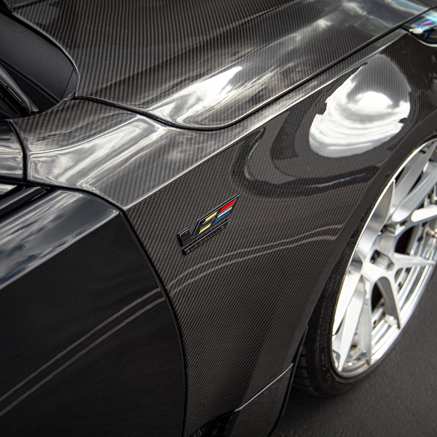 2020-2026 Cadillac CT5/V-Blackwing Type-OE 4pc Fenders Pre-Preg Double Sided Carbon Fiber