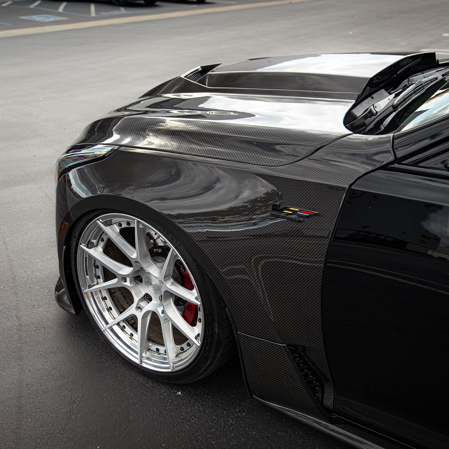 2020-2026 Cadillac CT5/V-Blackwing Type-OE 4pc Fenders Pre-Preg Double Sided Carbon Fiber