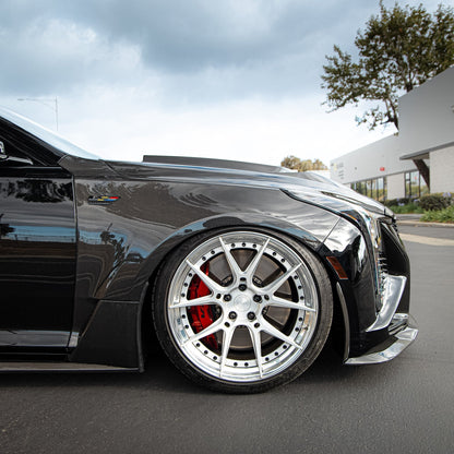 2020-2026 Cadillac CT5/V-Blackwing Type-OE 4pc Fenders Pre-Preg Double Sided Carbon Fiber