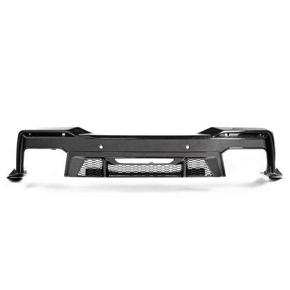 2024–2026 Mustang S650 Heritage SC™ V-Shaped Dry Gloss Carbon Fiber Rear Diffuser Rectangular-Exit Quad Tips