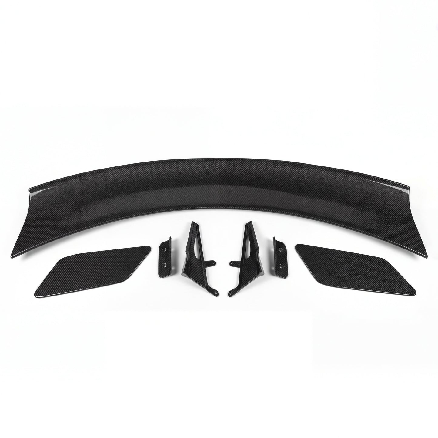 2024–2026 Mustang S650 Heritage SC™ V-Shaped Dry Gloss Carbon Fiber Rear Wing W/ Ducktail-Style Decklid