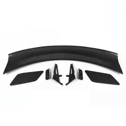 2024–2026 Mustang S650 Heritage SC™ V-Shaped Dry Gloss Carbon Fiber Rear Wing W/ Ducktail-Style Decklid