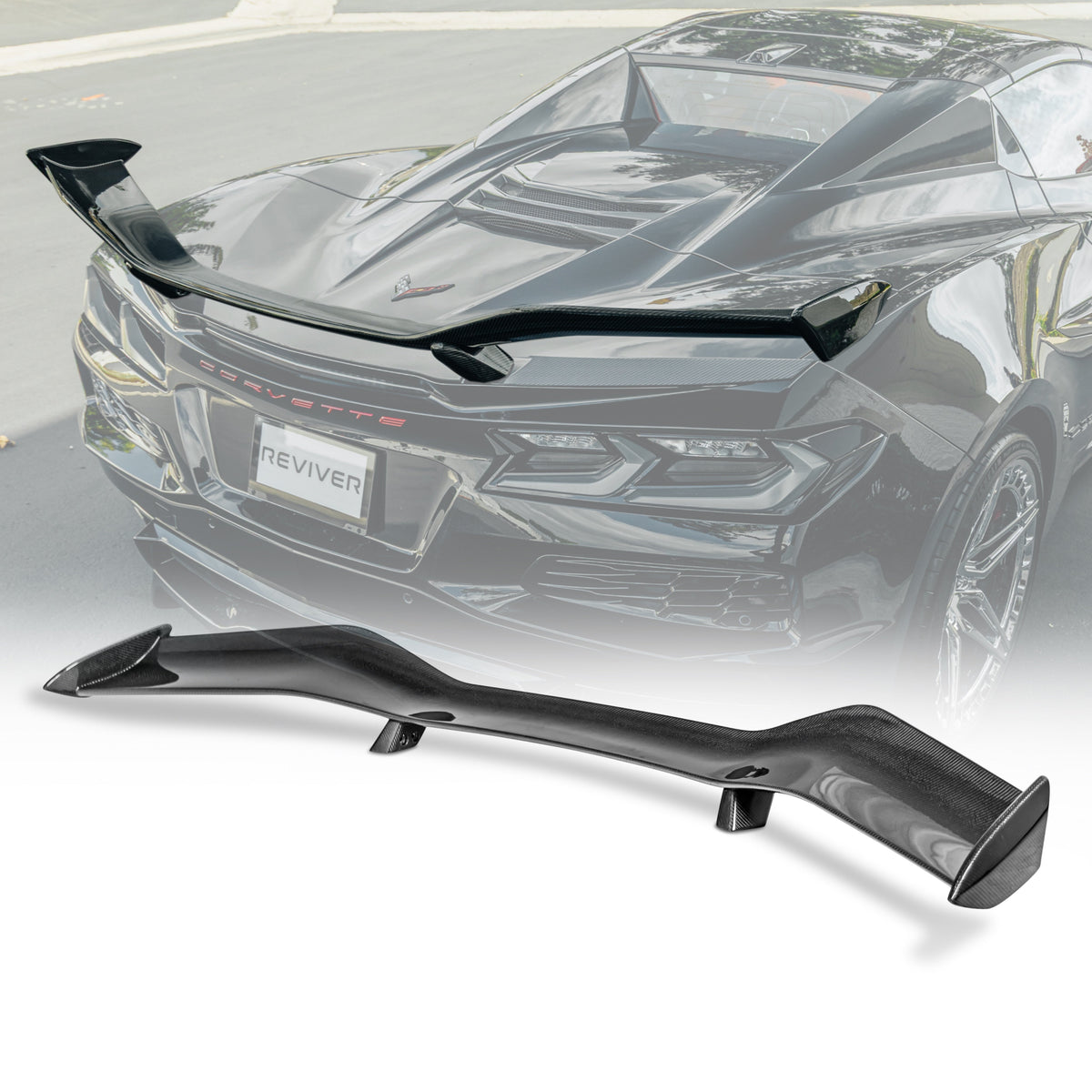 2023-2026 C8 Corvette Z06/E-Ray/Grand-Sport Z07 Rear Spoiler Carbon Fiber 1pc