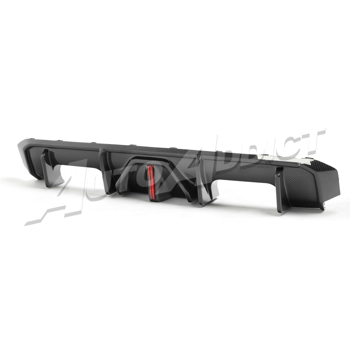 2021-2026 BMW G82 G83 M4 Dry Gloss Double Sided Carbon Fiber Type-F1 Shark Fins Rear Diffuser