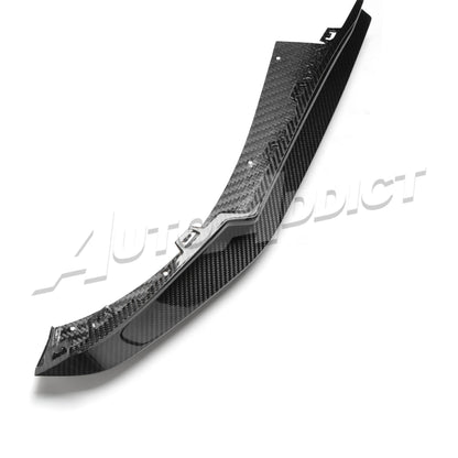 2021-2026 BMW G82 G83 M4 Dry Gloss Double Sided Carbon Fiber Type-F1 Shark Fins Rear Diffuser