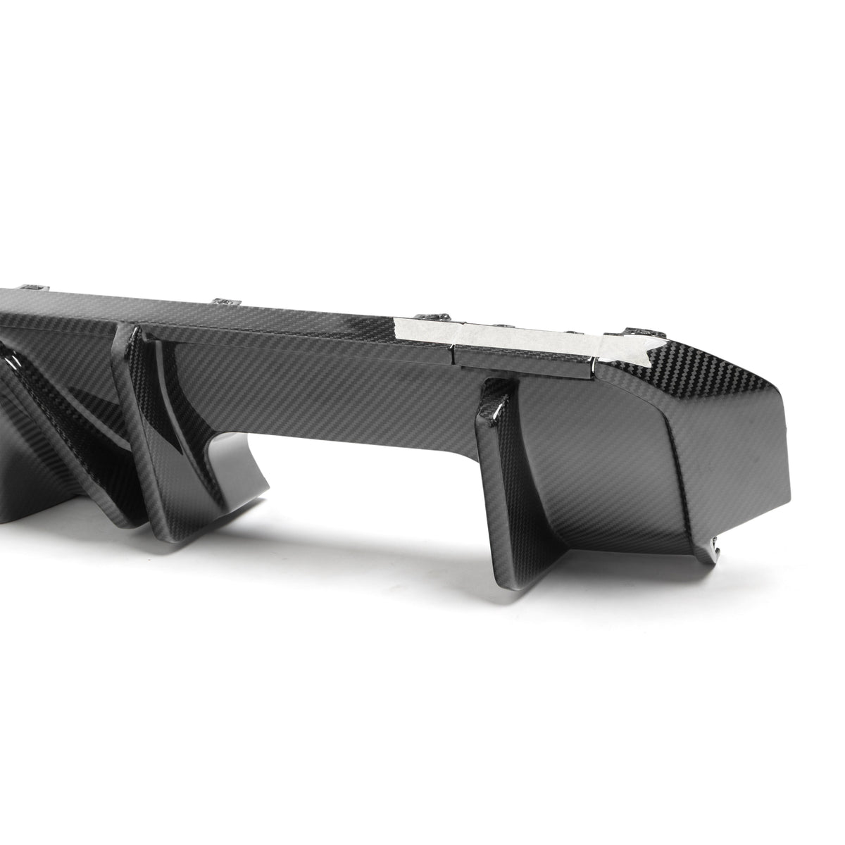 2021-2026 BMW G82 G83 M4 Dry Gloss Double Sided Carbon Fiber Type-F1 Shark Fins Rear Diffuser