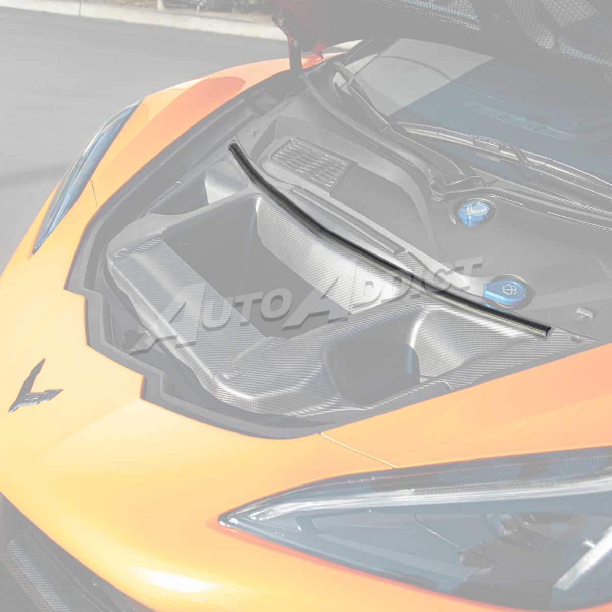 2020-2027 C8 Z06/ Grand Sport/E-Ray/ Stingray Type-ZR1X ZTK Hood Functional Dry Carbon Fiber Double Sided 6PCS Kit