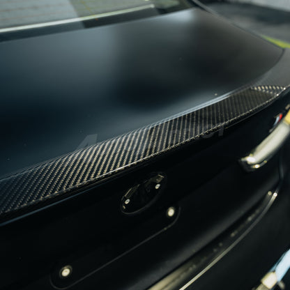 2021-2026 BMW G80 M3 G82 G83 Dry Gloss Double Sided Carbon Fiber Duck-Lid Rear Spoiler
