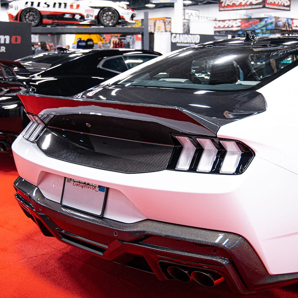 2024 + Ford Mustang Type-X Double Sided Carbon Fiber Trunk W/ Integrated Spoiler