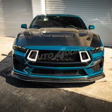 2024-2026 Mustang S650 Front Upper Grille Gloss Black Dynamic Animation LED Amber Turn Signal