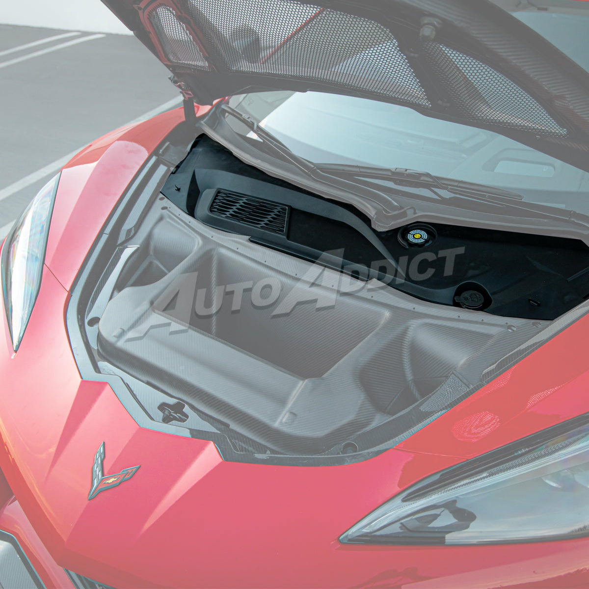 2020-2026 C8 Z06/ Grand Sport/E-Ray/ Stingray Type-ZR1X ZTK Hood Functional Dry Carbon Fiber Double Sided 6PCS Kit