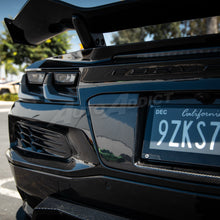 2022-2026 Corvette C8 Carbon Fiber License Plate Backing for ZR1/Z06/E-Ray/Grand Sport Rear Bumper
