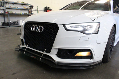 Carbon Fiber Front Wind Splitter - 2013-2017 Audi S5 /RS5 (Stock Bumper)