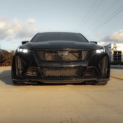 2022-2026 Cadillac CT5-V Blackwing Gloss Carbon Fiber Front Chin Splitter