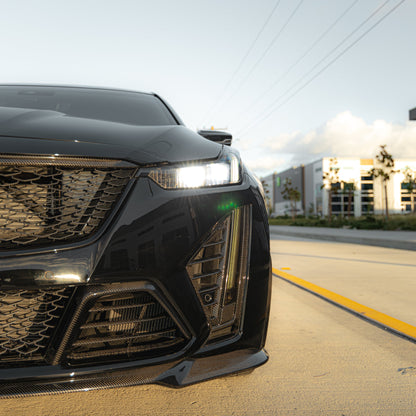 2022-2026 Cadillac CT5-V Blackwing Gloss Carbon Fiber Front Chin Splitter
