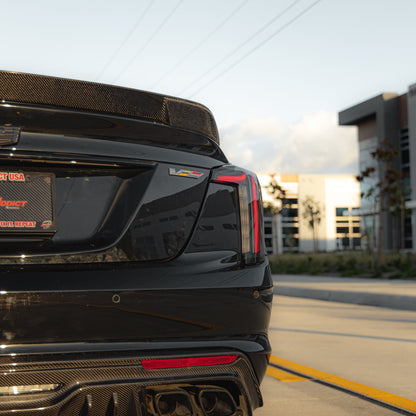 2022-2026 Cadillac CT5-V Blackwing Type-ST Gloss Carbon Fiber Rear Spoiler