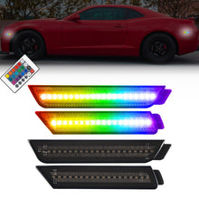 2010-2015 Chevrolet Camaro RGB Smoked LED Side Markers