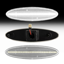 1997-2004 Corvette C5 Rear Bumper Clear Lens White Dynamic Animation LED Side Markers