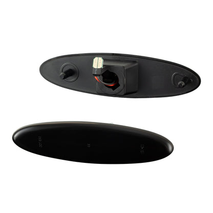 1997-2004 Corvette C5 Rear Bumper Smoke Lens White Dynamic Animation LED Side Markers
