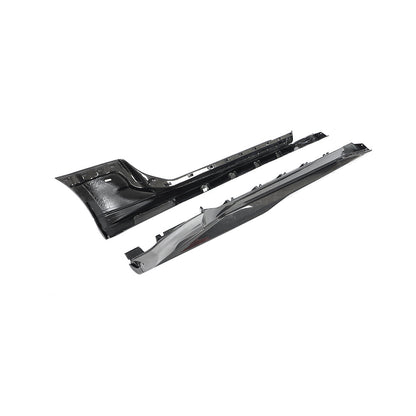 2016-2025 Chevy Camaro SS/RS ZL1 Style Side Skirt Rocker 1pc Gloss Carbon Fiber (PAIR)