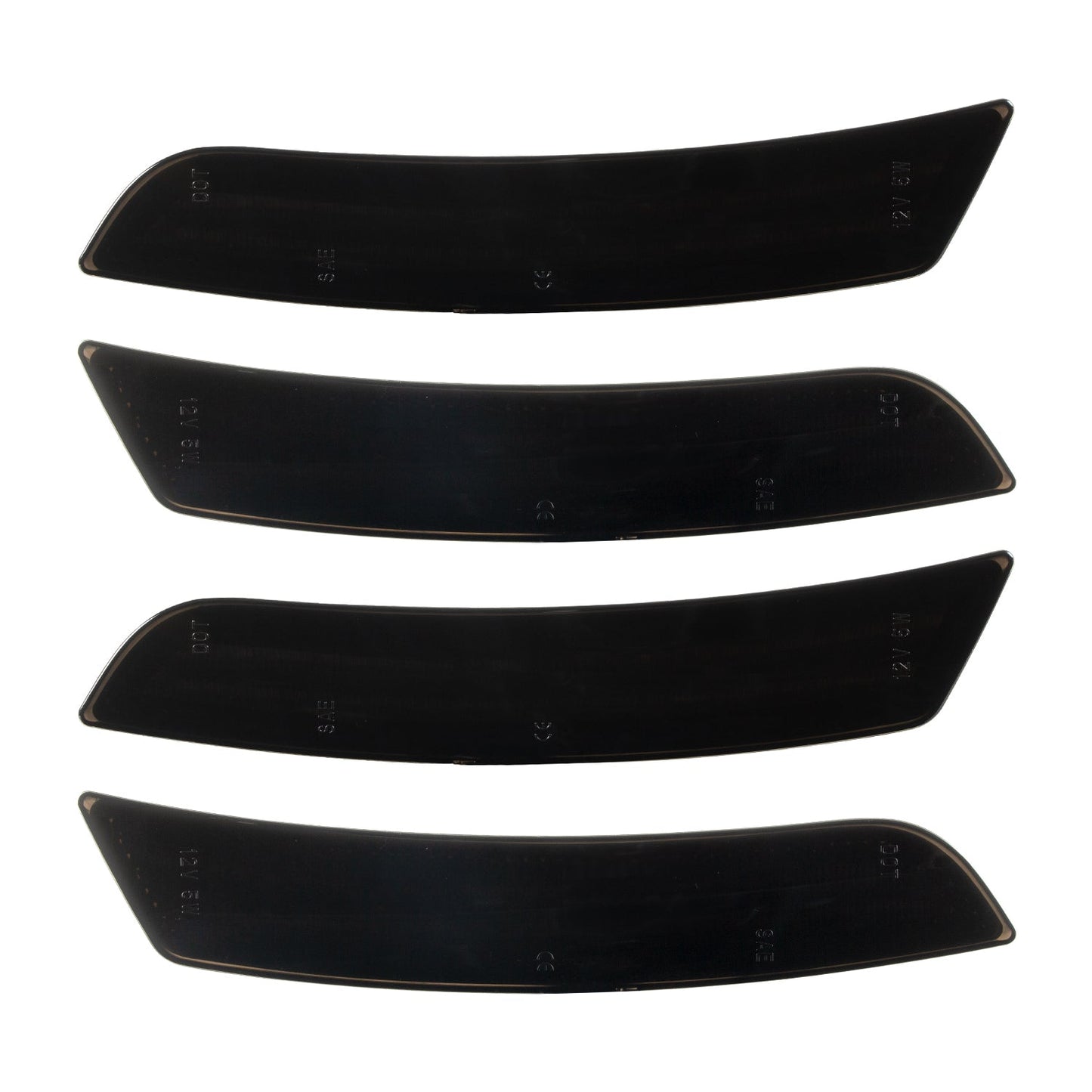 2016-2025 Camaro Smoke Lens White Dynamic Animation LED Side Markers Set