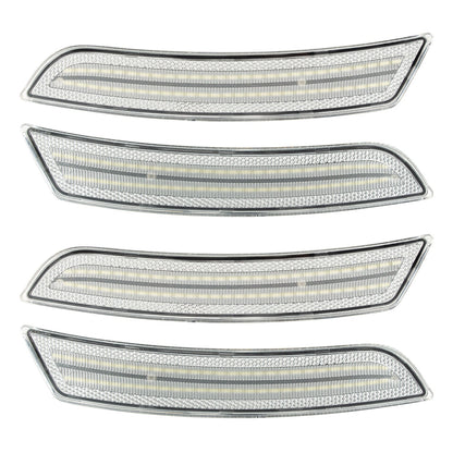 2016-2025 Camaro Clear Lens White Dynamic Animation LED Side Markers Set