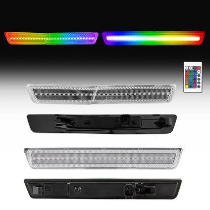 2018-2024 Dodge Challenger Widebody Remote Control RGB Clear Lens LED Side Markers