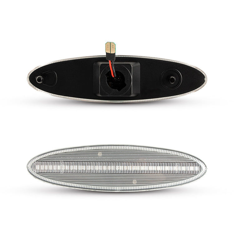 1997-2004 Corvette C5 Rear Bumper Clear Lens White LED Side Markers