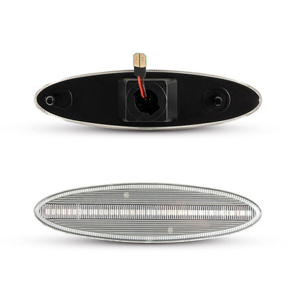 1997-2004 Corvette C5 Rear Bumper Clear Lens White LED Side Markers