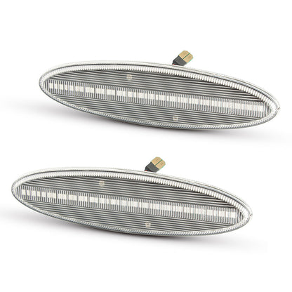 1997-2004 Corvette C5 Rear Bumper Clear Lens White LED Side Markers