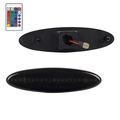 1997-2004 Corvette C5 Rear Bumper Smoke Lens Remote RGB LED Side Markers