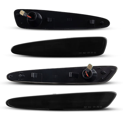 2005-2013 Corvette C6 Smoke Lens White Dynamic Animation LED Side Markers Set