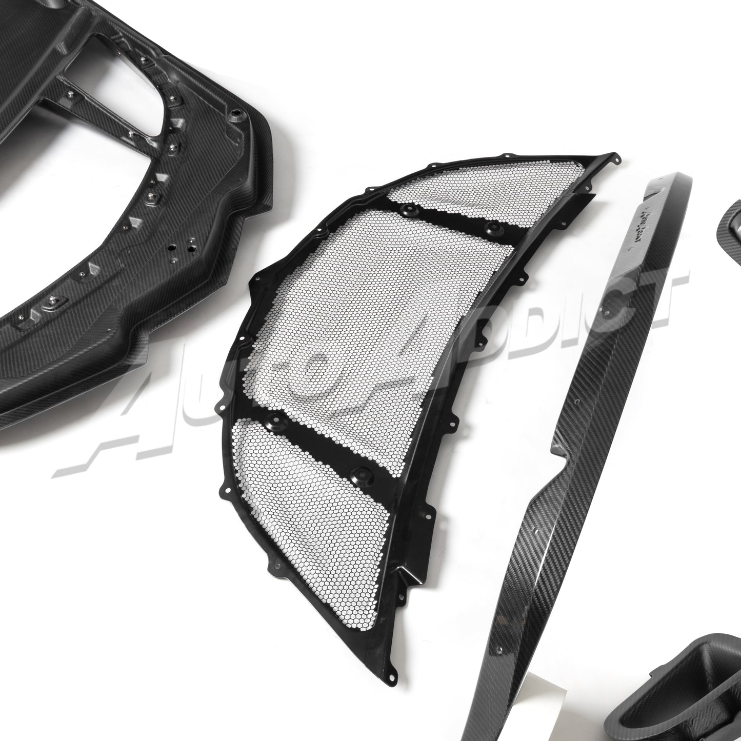 2020-2026 C8 Z06/ Grand Sport/E-Ray/ Stingray Type-ZR1X ZTK Hood Functional Dry Carbon Fiber Double Sided 6PCS Kit
