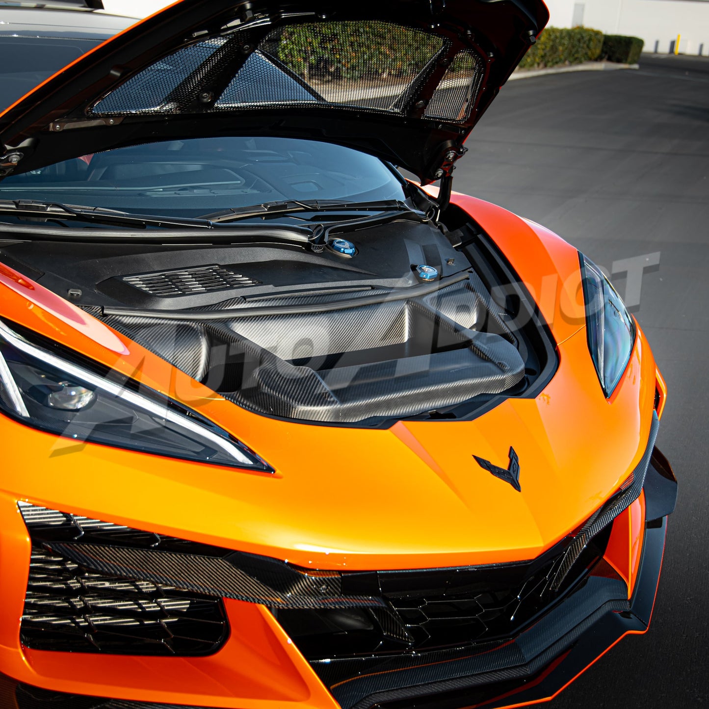 2025-2026 C8 ZR1/ZR1X ZTK Air Extractor Functional Dry Carbon Fiber Double Sided 3pcs Kit