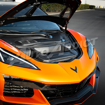 2025-2026 C8 ZR1/ZR1X ZTK Air Extractor Functional Dry Carbon Fiber Double Sided 3pcs Kit