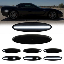 1997-2004 Corvette C5 Rear Bumper Smoke Lens White Dynamic Animation LED Side Markers