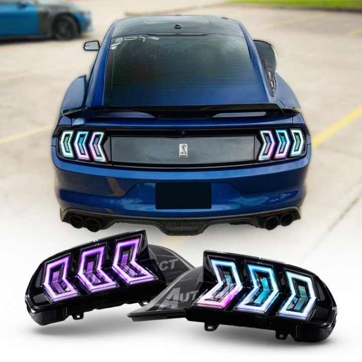 2015-2023 Mustang S550 Heritage-X™ RGB Taillights Amber Turn Signal Sequential w/ Animation