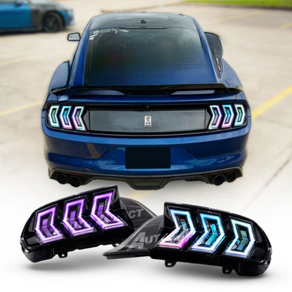 2015-2023 Mustang S550 Heritage-X™ RGB Taillights Amber Turn Signal Sequential w/ Animation