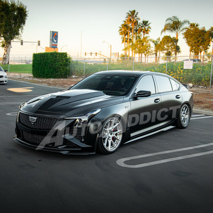 2020-2026 Cadillac CT5/V-Blackwing Heritage Spec Pre-Preg V-Shaped Double Sided Carbon Fiber Hood