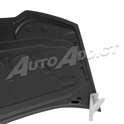 2014–2024 Lamborghini Huracán Type-Tecnica V-Shaped Dry Double-Sided Carbon Fiber Hood