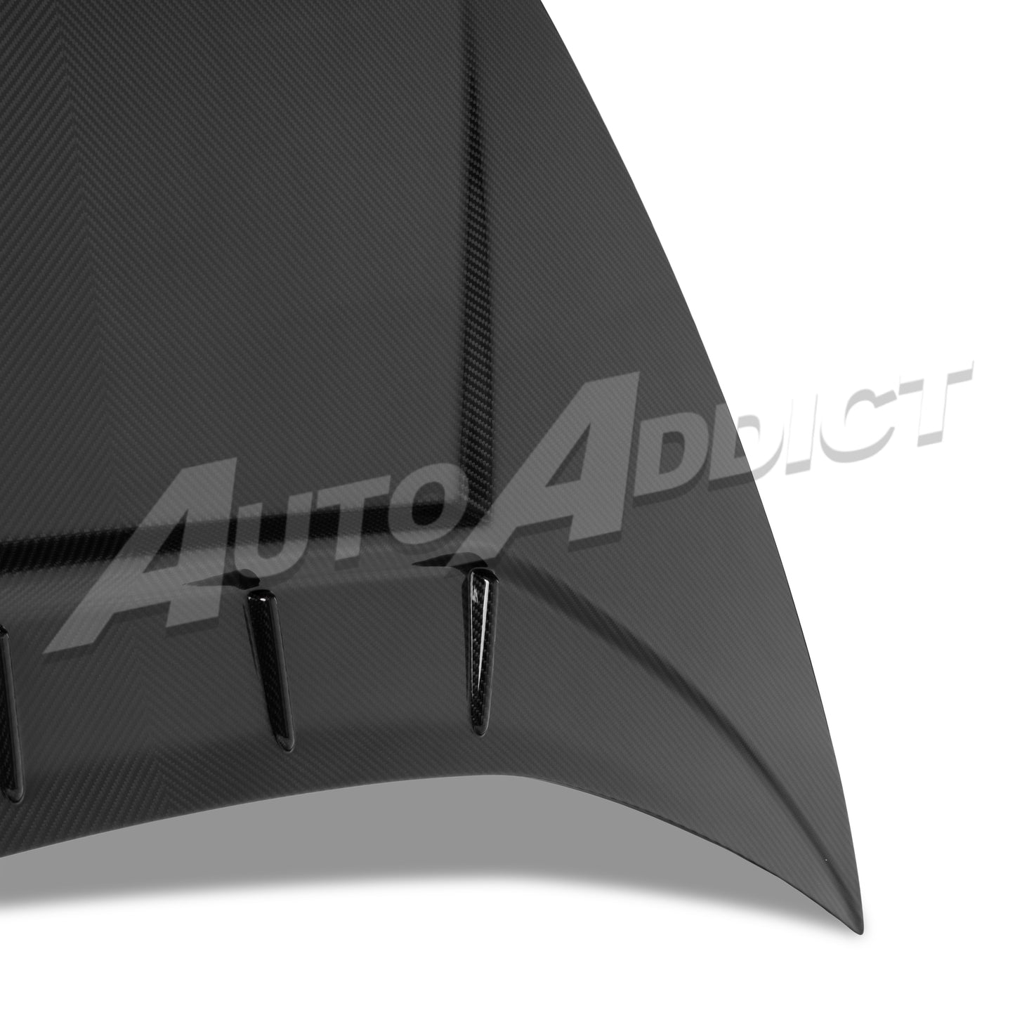 2014–2024 Lamborghini Huracán Type-Tecnica V-Shaped Dry Double-Sided Carbon Fiber Hood