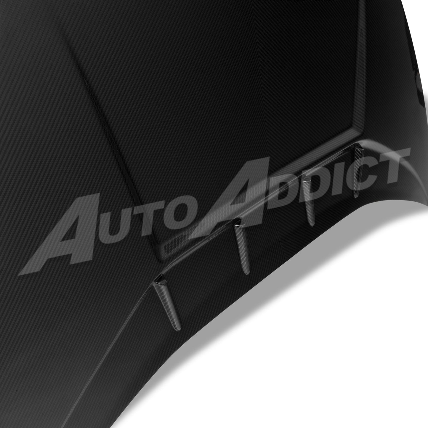 2014–2024 Lamborghini Huracán Type-Tecnica V-Shaped Dry Double-Sided Carbon Fiber Hood