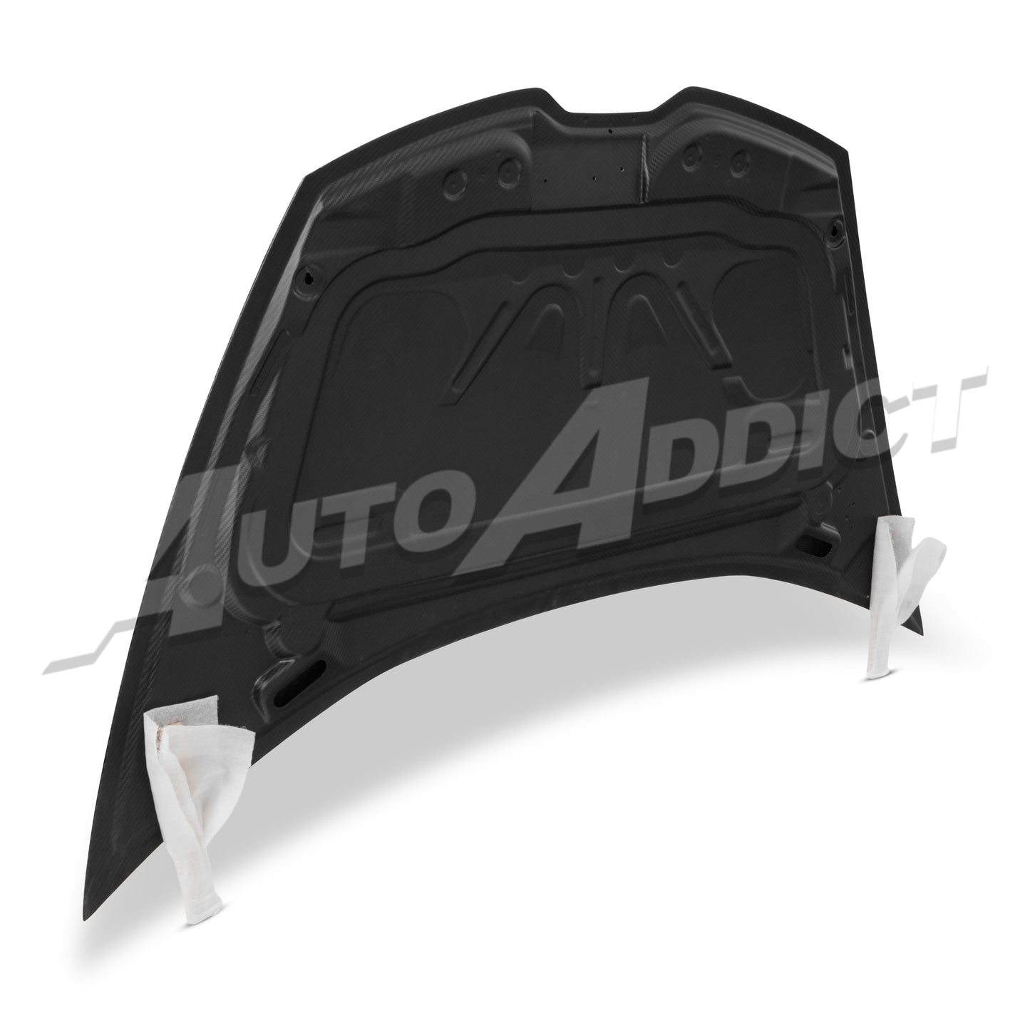 2014–2024 Lamborghini Huracán Type-Tecnica V-Shaped Dry Double-Sided Carbon Fiber Hood
